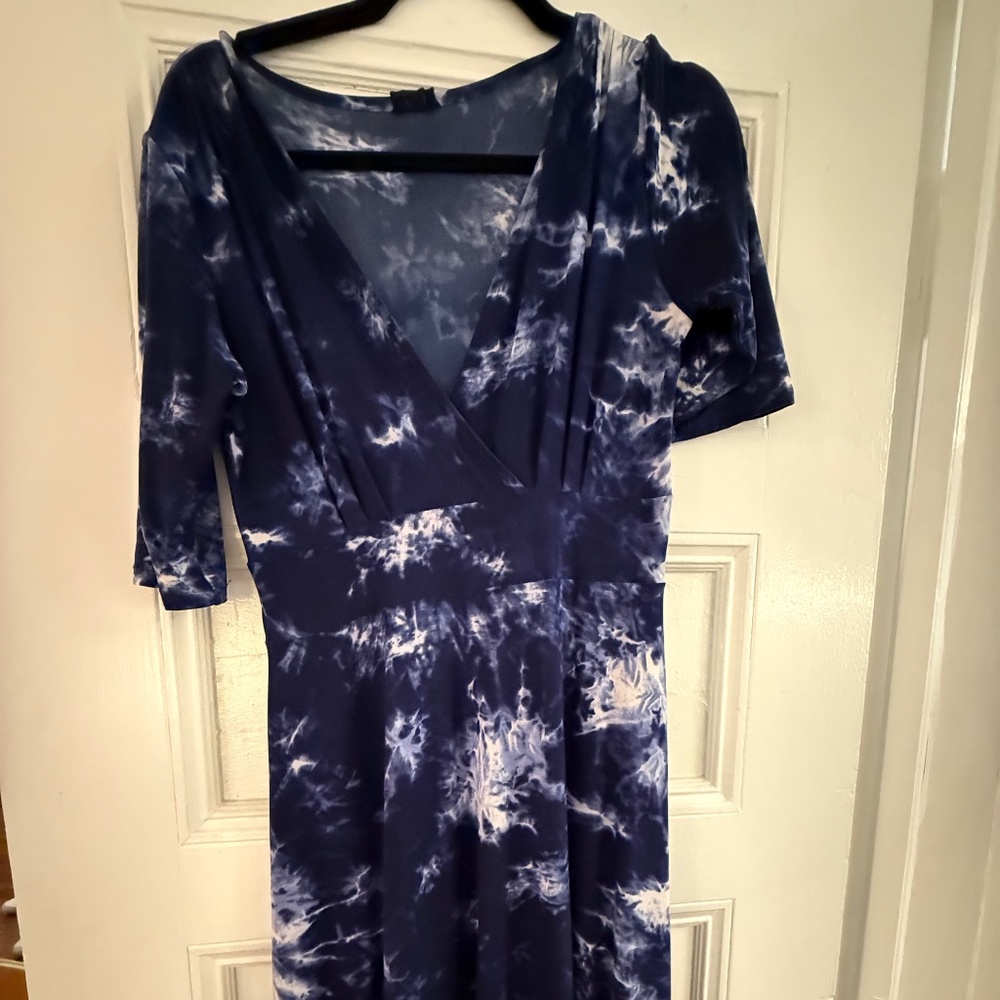 Matrushka Construction Tie-Dye Dress in Medium